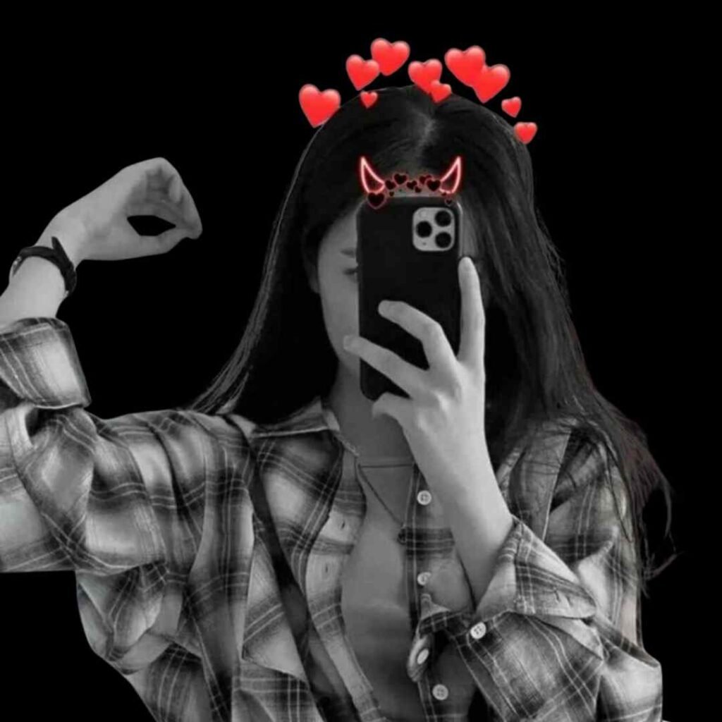 Attitude girls DP black Photos