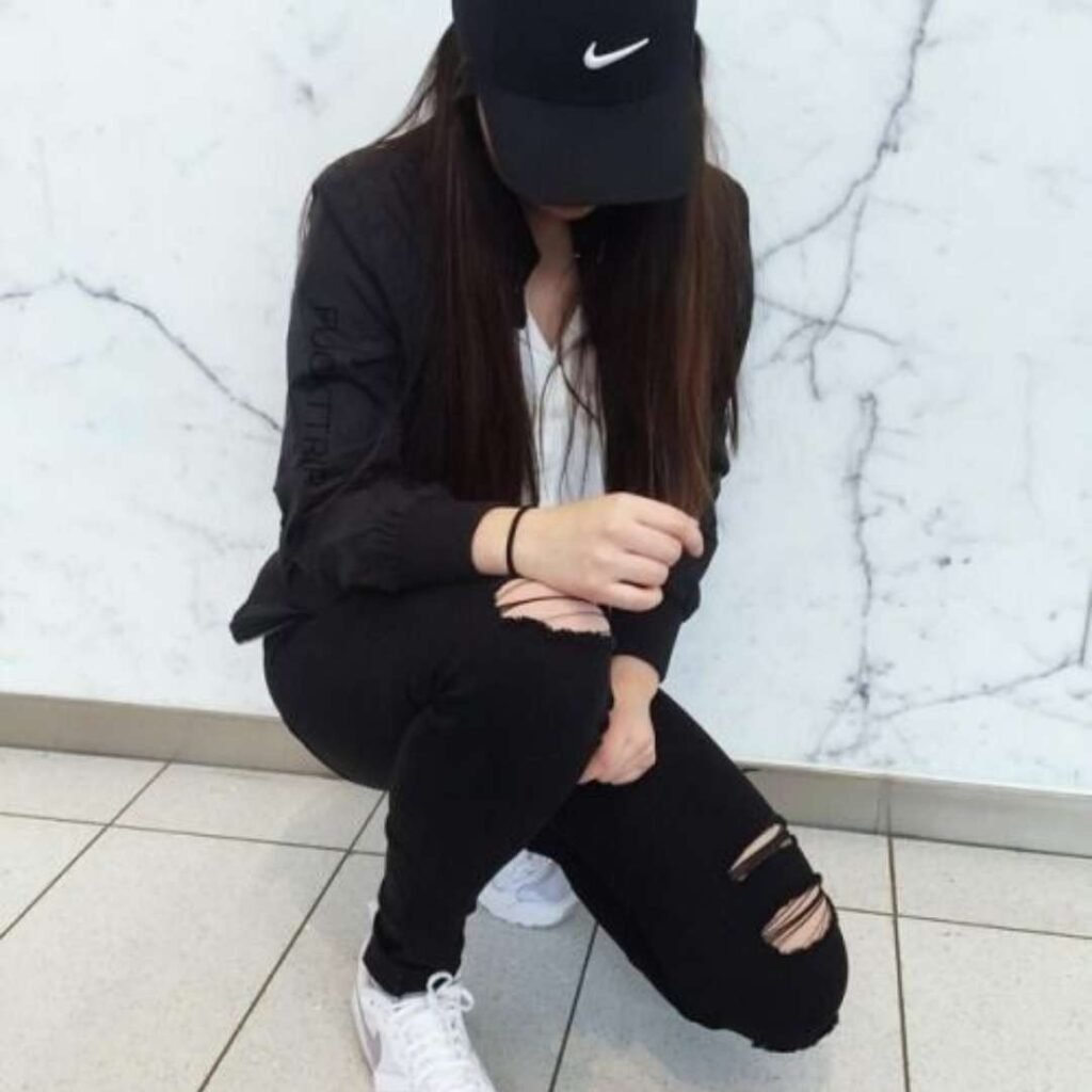 Attitude girls DP black for WhatsApp