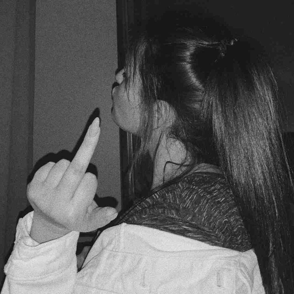 Attitude girls DP black for WhatsApp