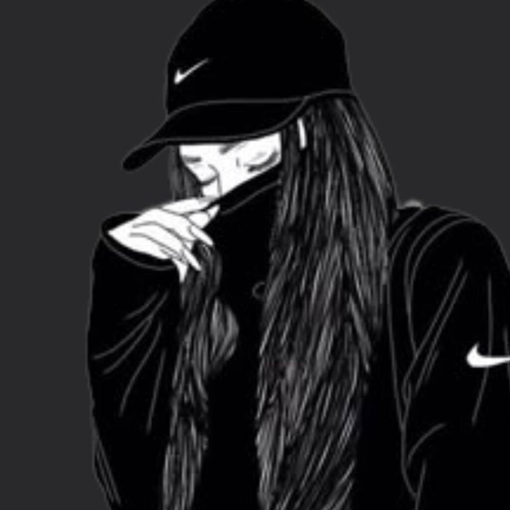 Attitude girls DP black for WhatsApp