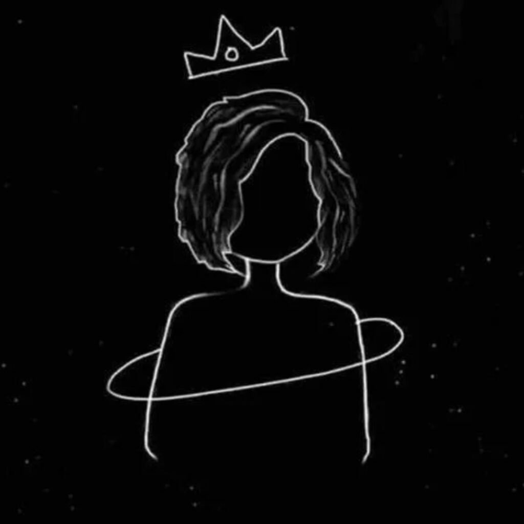 Attitude girls DP black for Instagram