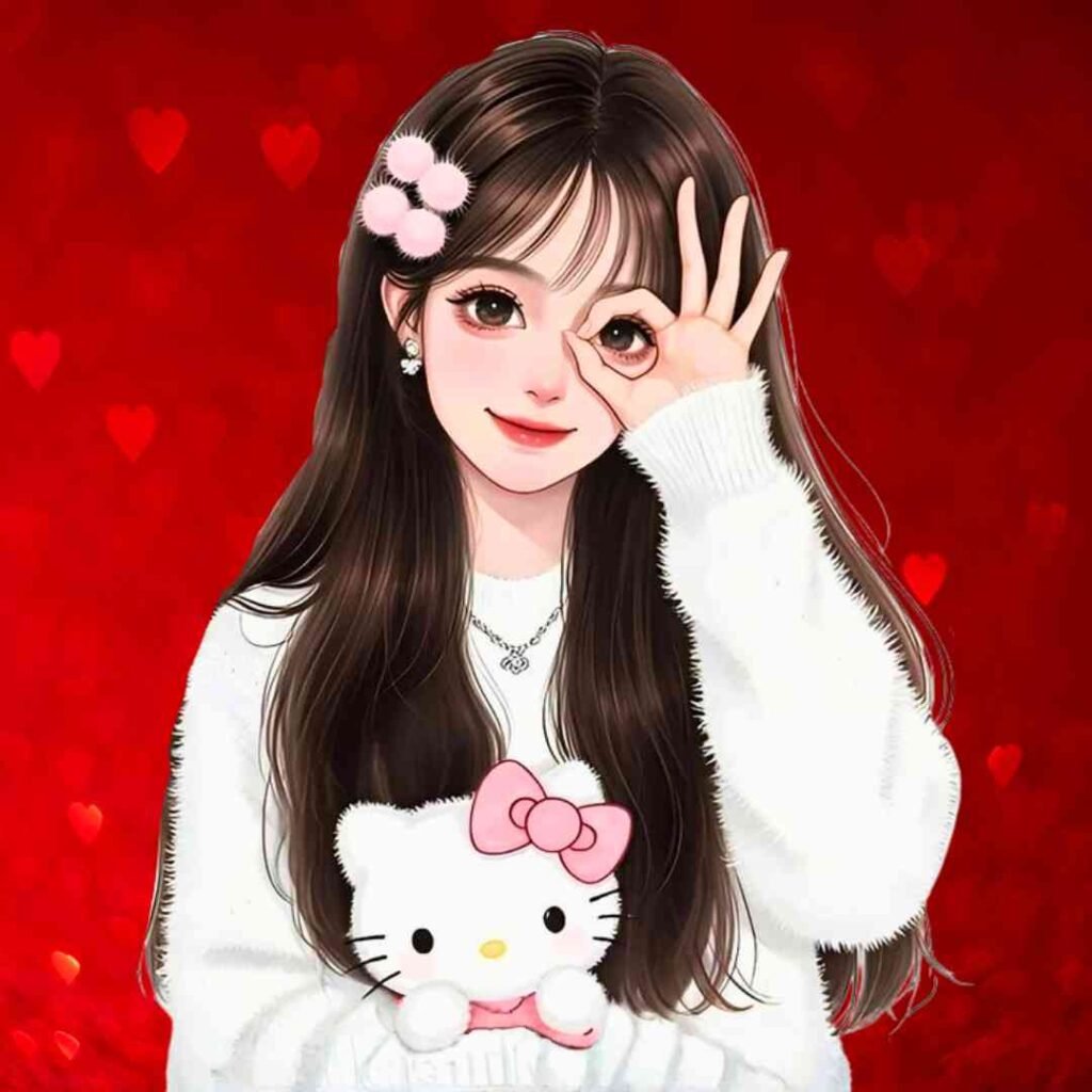 Cartoon girls DP Pics