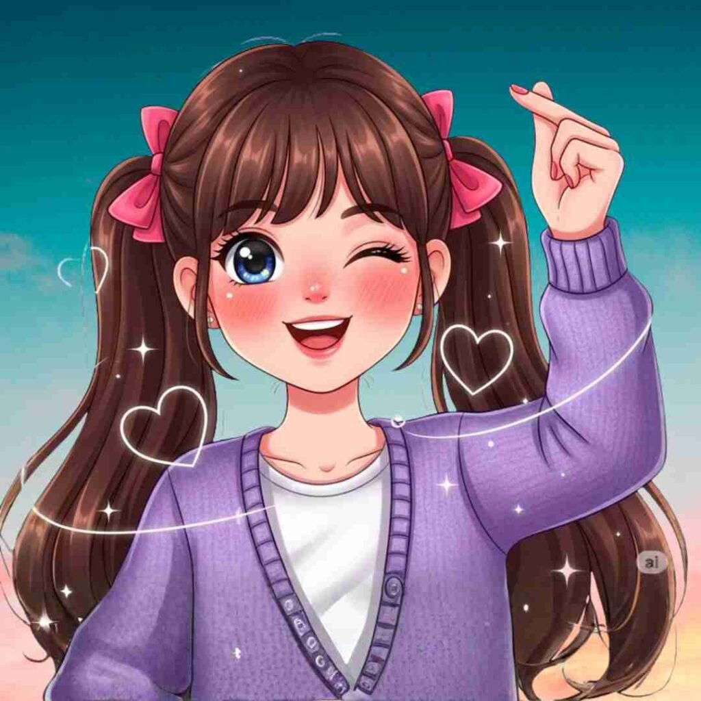 Cartoon girls DP Pics