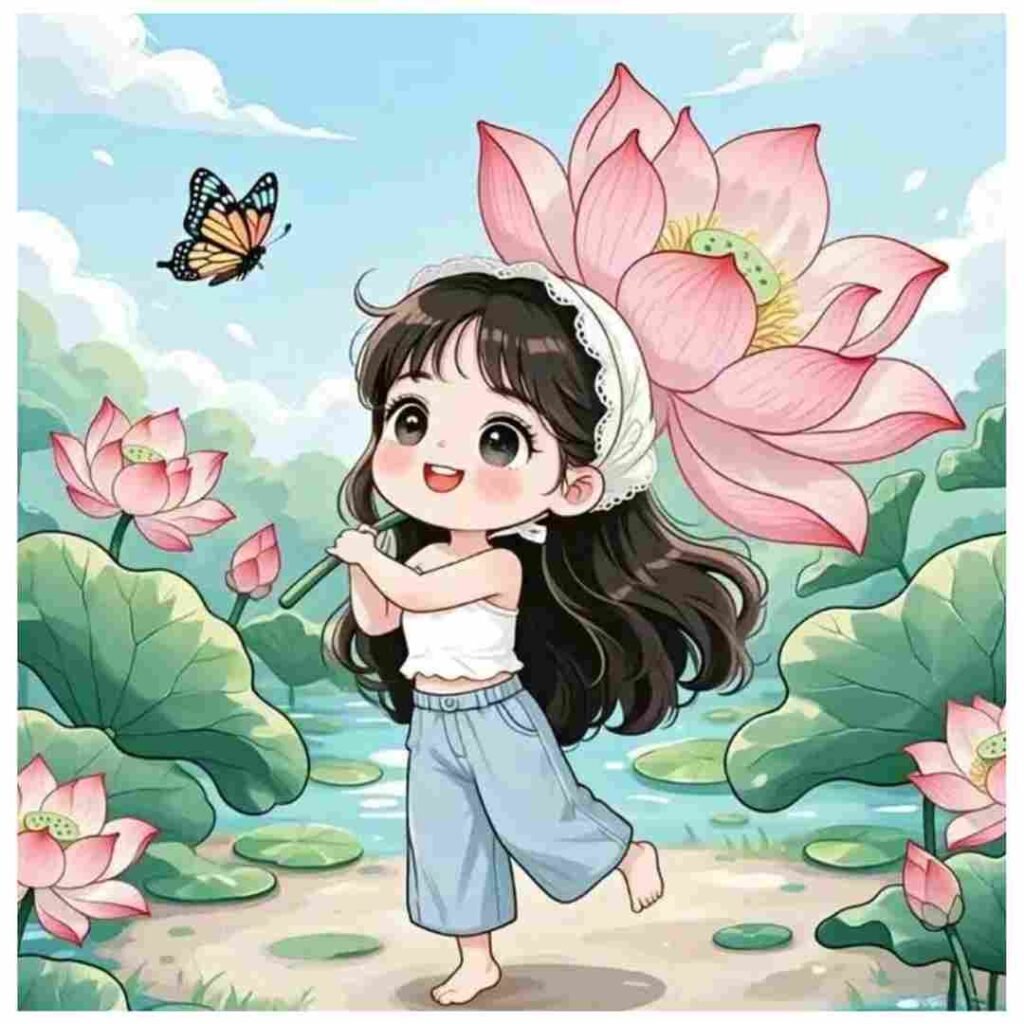 Cartoon girls DP Pics