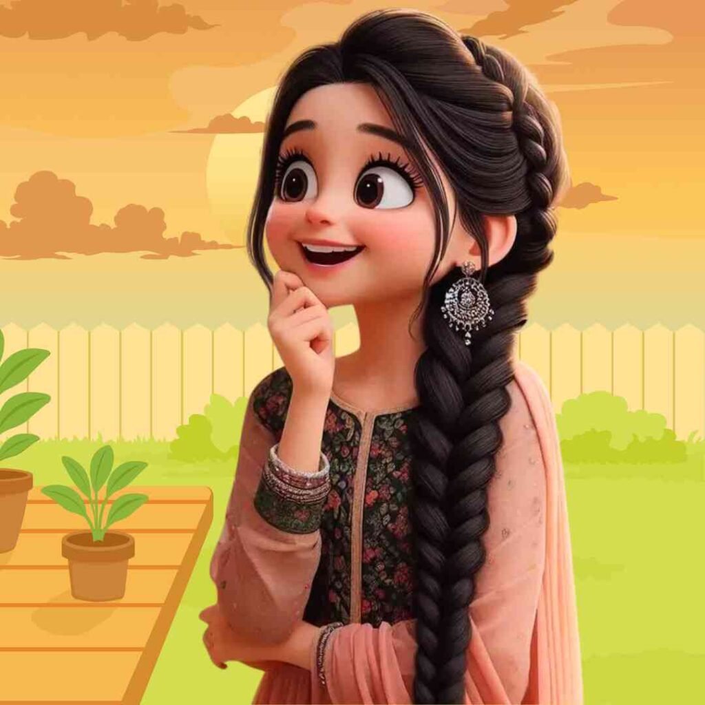 Cartoon girls DP for WhatsApp