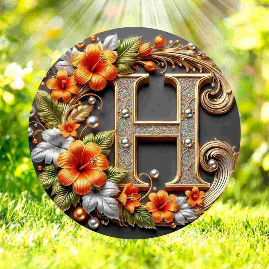 H name DP for Instagram