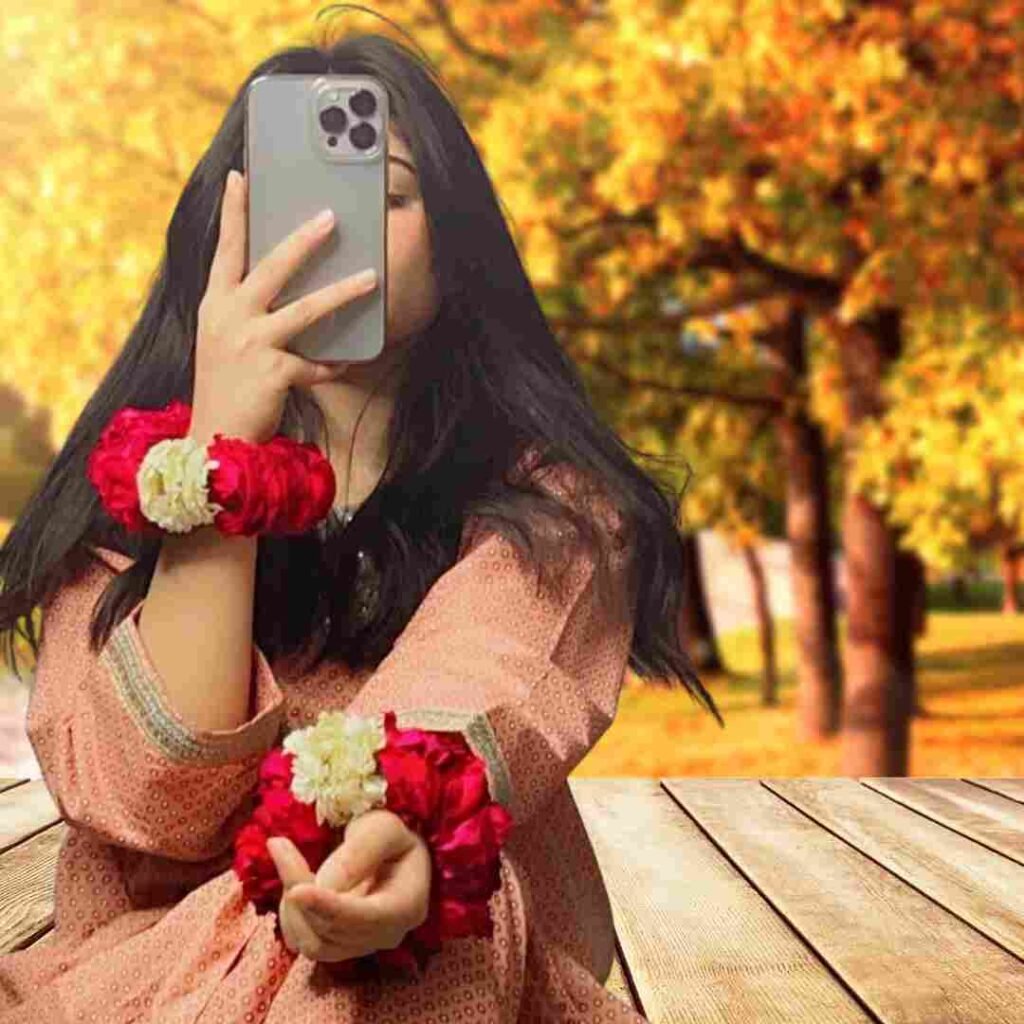 Hidden Face Girl Pic