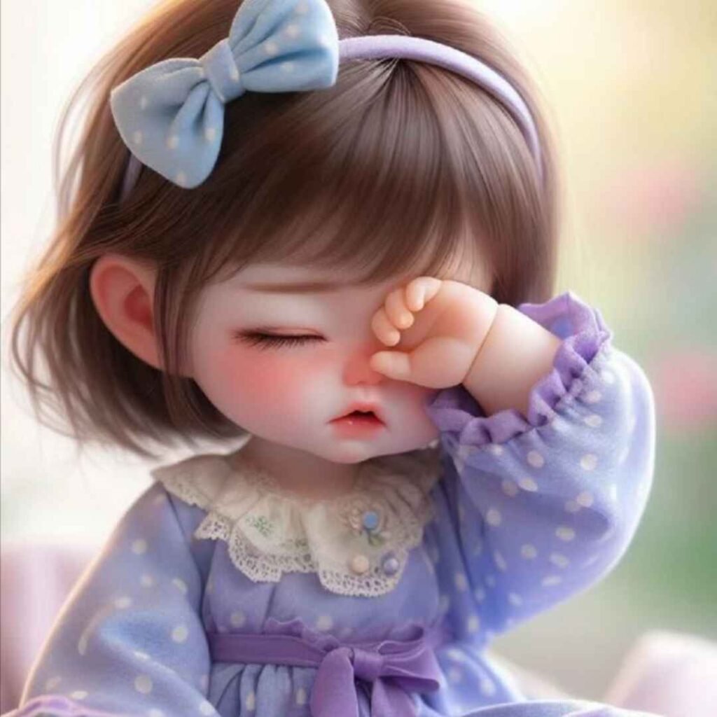 Sad girl DP cartoon for Instagram