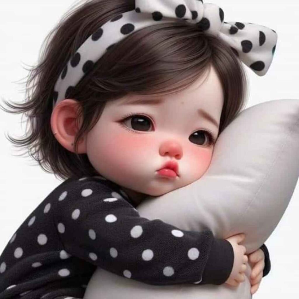 Sad girl DP cartoon for Instagram