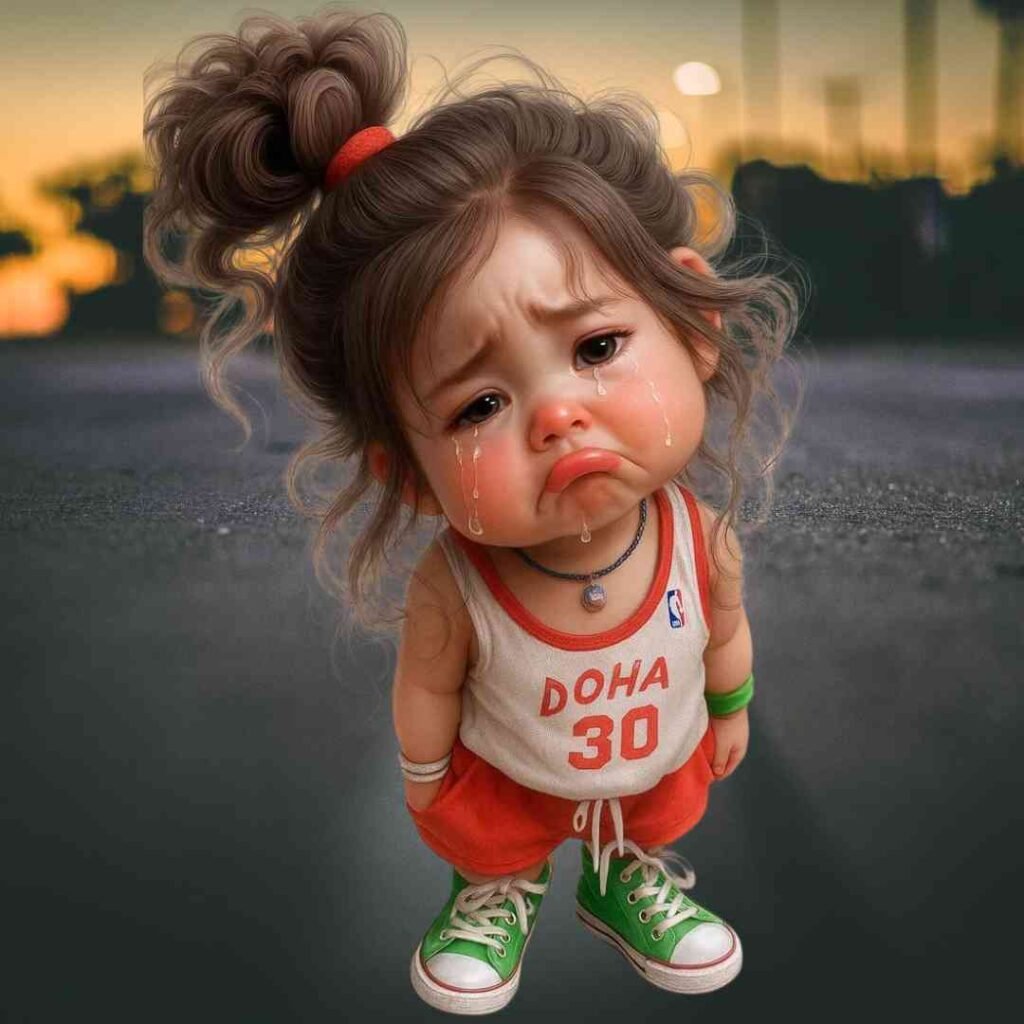 Sad girl DP cartoon