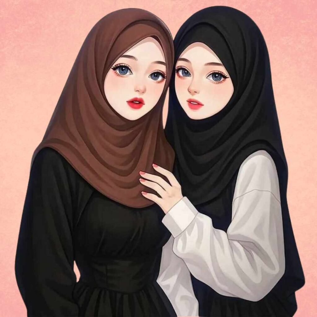 Stylish Hijab girl DP pics