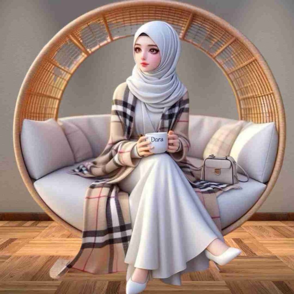 Stylish Hijab girl DP Photos