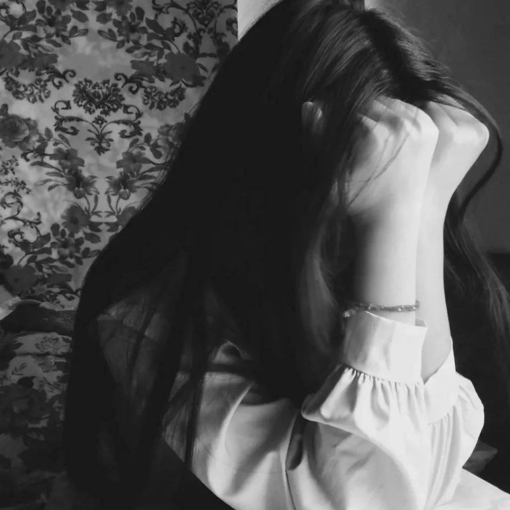 Black Sad Girl DP for WhatsApp