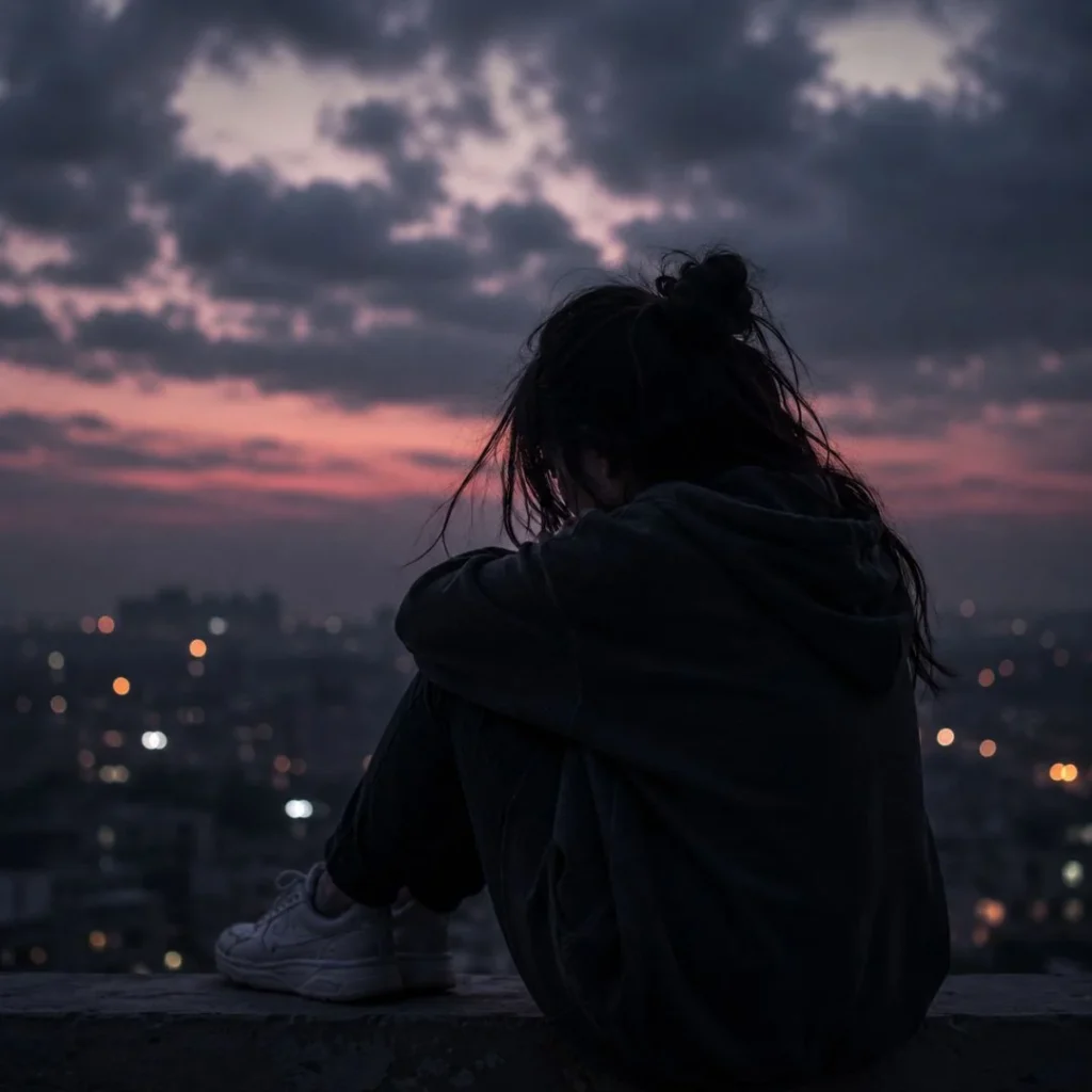 Sad Alone Girl DP