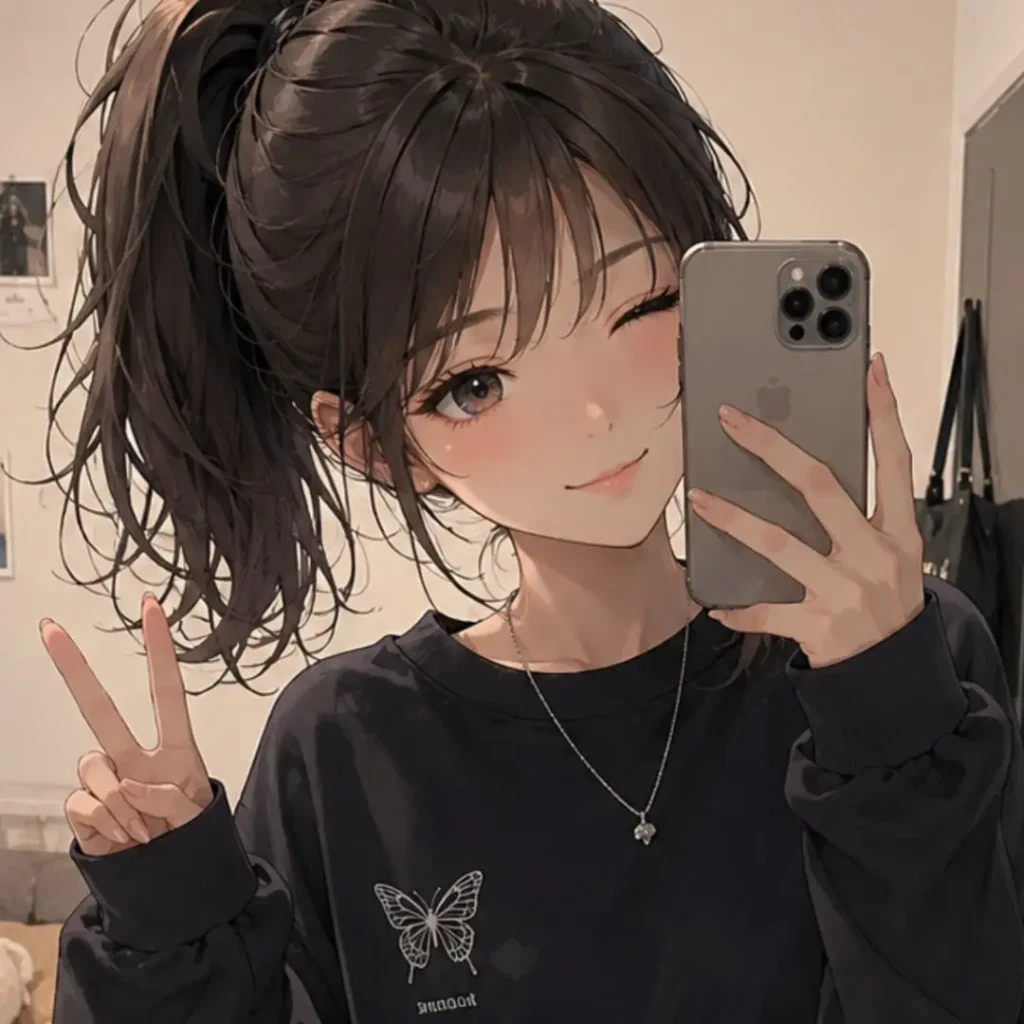 Cute & Classy Girl Mirror Selfie Pictures