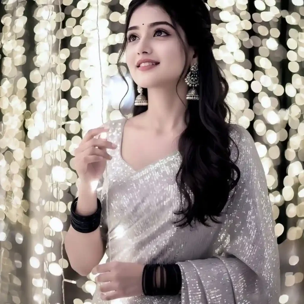 Cute Stylish Saree Girl DP
