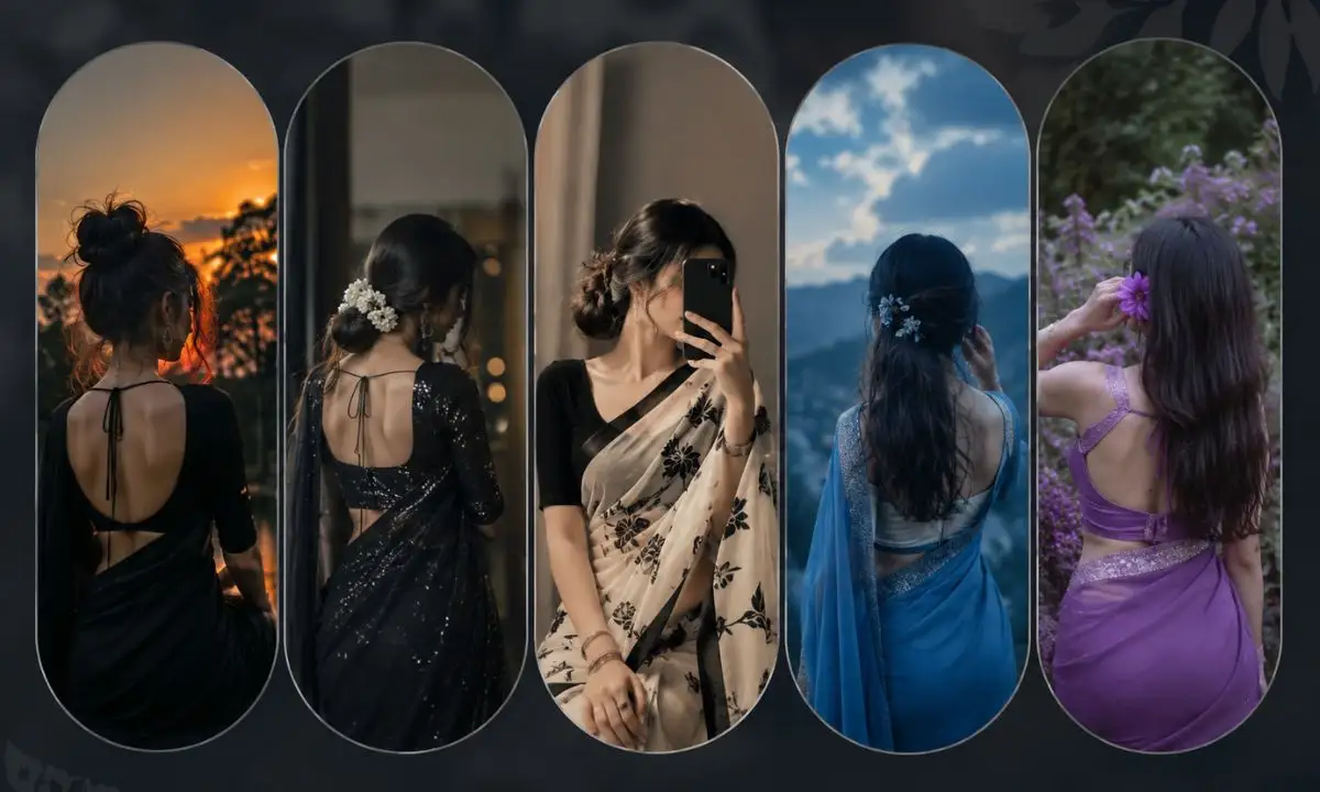 Cute Stylish Saree Girl DP