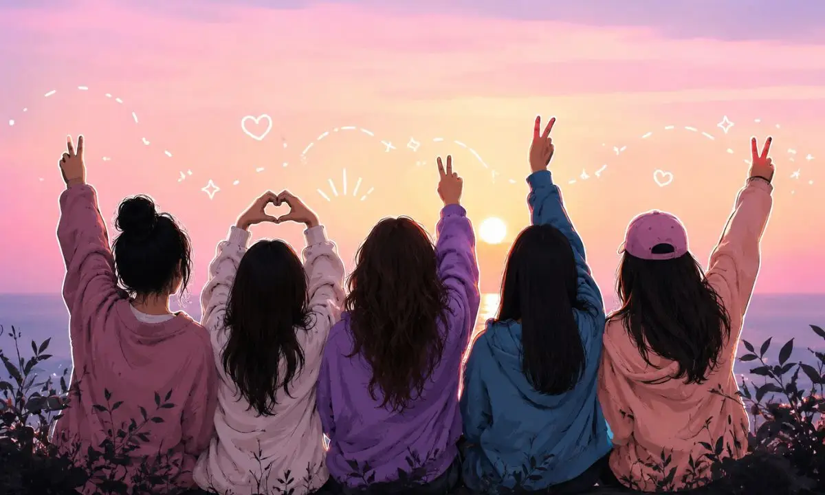 Friends Group DP Aesthetic