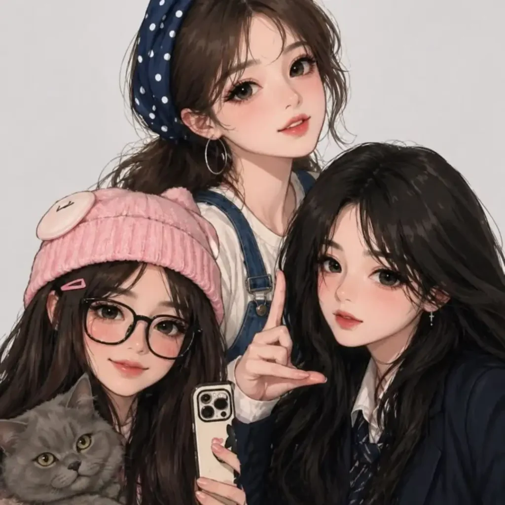 Friends Group DP Aesthetic