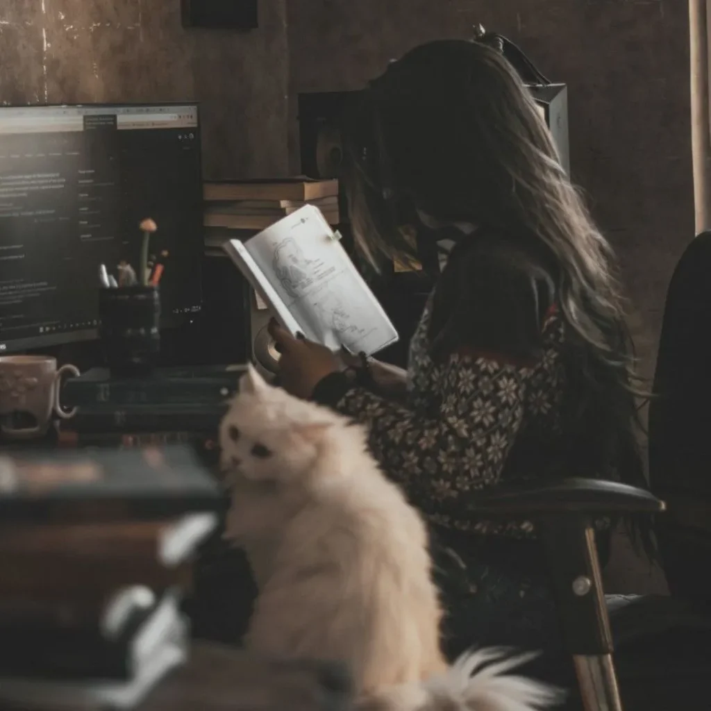 Reading Study Girl DP